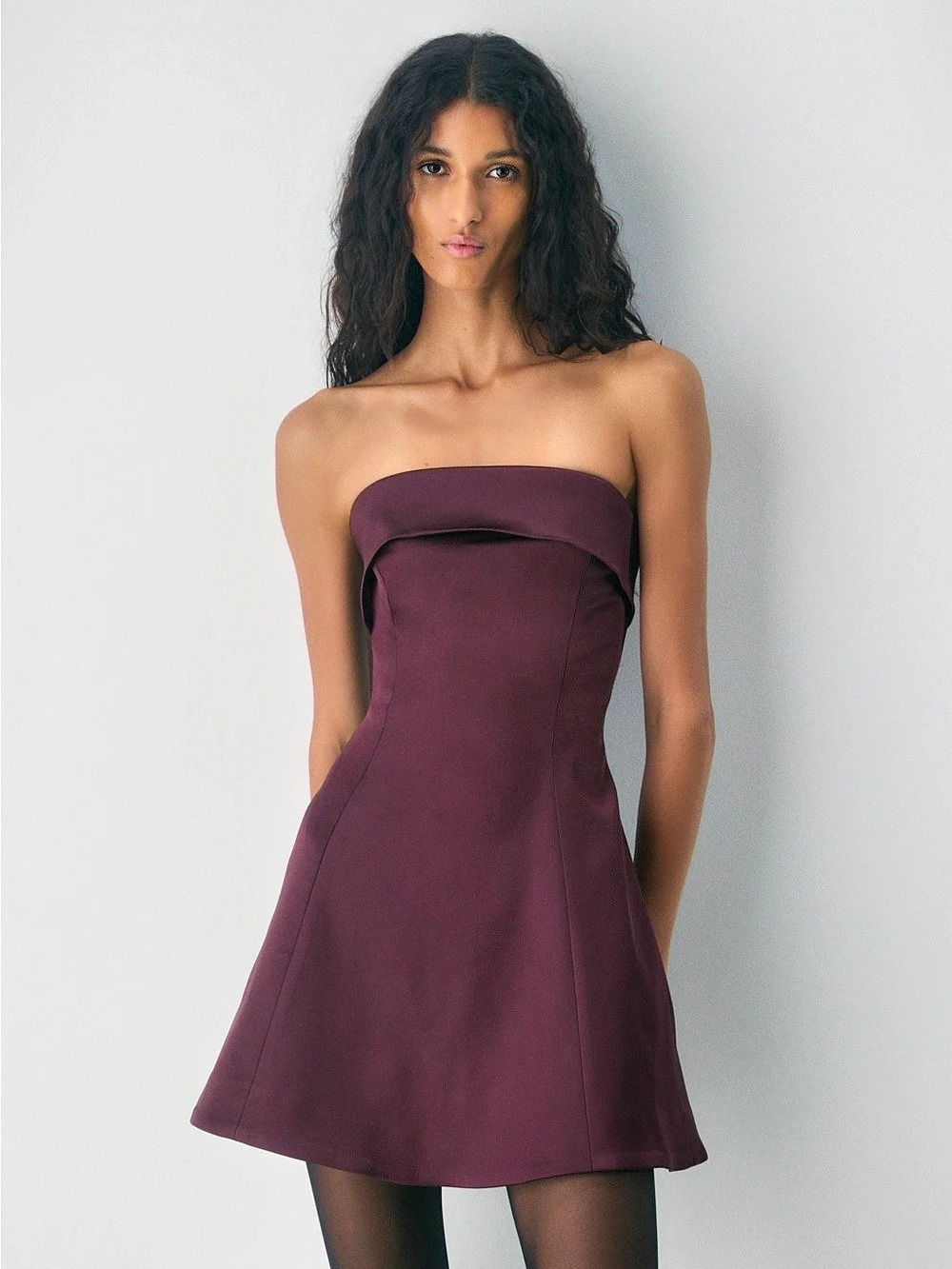 Satin Mini Dress - Picture 2 of 4